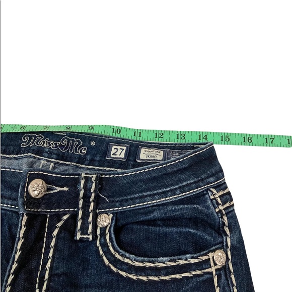Miss Me Dark Wash Size 27 Signature Skinny Jeans - Picture 7 of 12